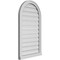 Ekena Millwork Round Top Surface Mount PVC Gable Vent: Functional, w/ 2"W x 2"P Brickmould Sill Frame, 22"W x 38"H GVPRT22X3803SF - alternate 4